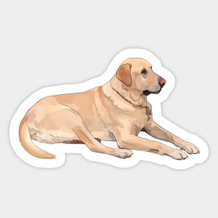 Yellow Labrador Sticker